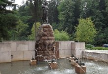 The monument of the Source of the Vistula River